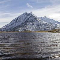 LAc Perrin supérieur et la Dent d'Ambin (Mont-Cenis)